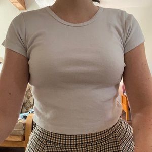 Baby white cropped t-shirt